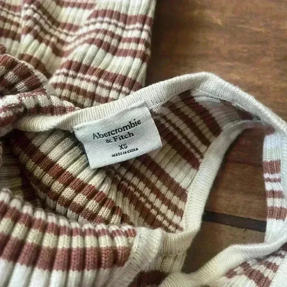 Abercrombie & fitch knitted twist back midi dress XS - Picture 4 of 5